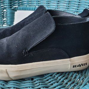 SEAVEES 6 Black Waterproof Suede